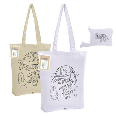 Colouring Foldable Calico Bag (OFFSHORE CE)