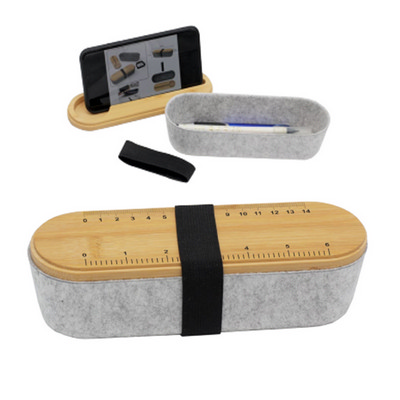 Felt Box With Bamboo Lid (OFFSHORE CE)