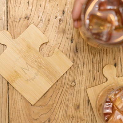 Puzzle Bamboo Coaster Set (CST012_DC)