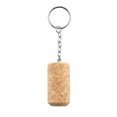 Wine Cork Keyring