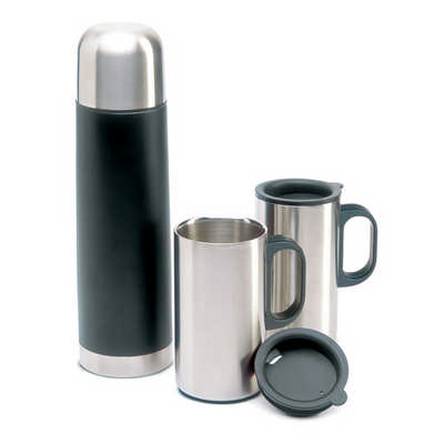 Insulation Flask with 2 Mugs