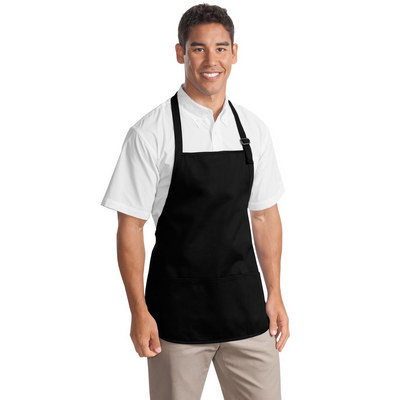 Port Authority Medium-Length Apron with Pouch Pockets. A510 (A510_ENT)