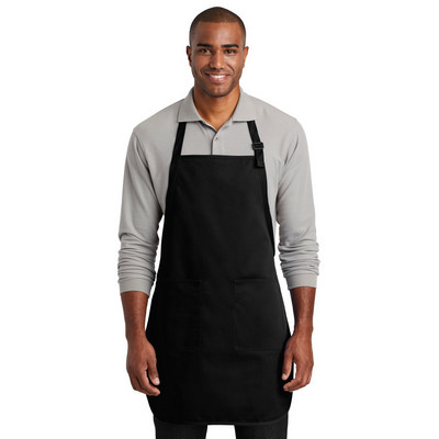 Port Authority Full-Length Two-Pocket Bib Apron. A600 (A600_ENT)