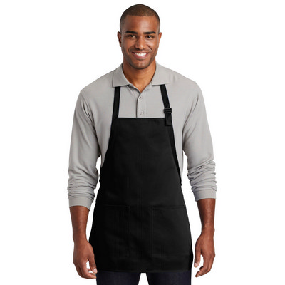 Port Authority Medium-Length Two-Pocket Bib Apron. A601 (A601_ENT)