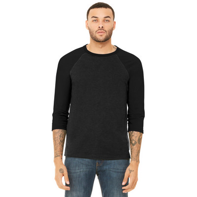 BELLA+CANVAS Unisex 34-Sleeve Baseball Tee. BC3200 (BC3200_ENT)