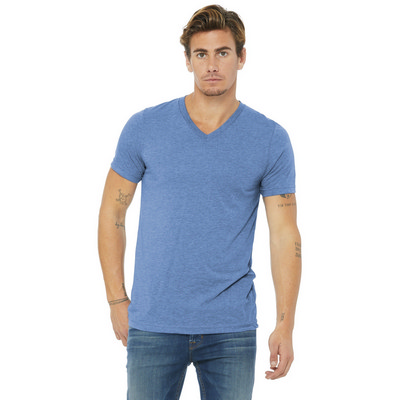 BELLA+CANVAS Unisex Triblend Short Sleeve V-Neck Te. BC3415 (BC3415_ENT)