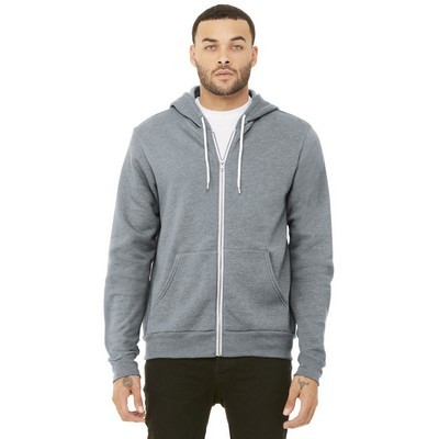 BELLA+CANVAS Unisex Sponge Fleece Full-Zip Hoodie.: XS - XL