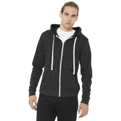 BELLA+CANVAS Unisex Triblend Sponge Fleece Full-Zip Hoodie - 2XL