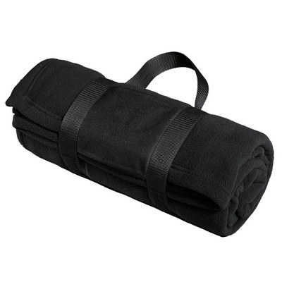 Port Authority Fleece Blanket with Carrying Strap. BP20 (BP20_ENT)
