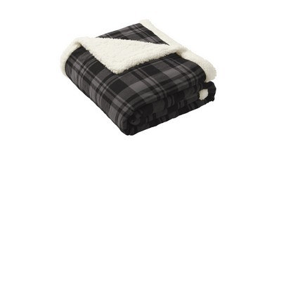 Port Authority Flannel Sherpa Blanket. BP43 (BP43_ENT)