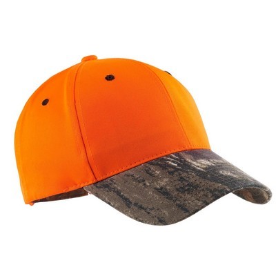 Port Authority Enhanced Visibility Cap with Camo Brim.: OSFA