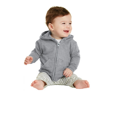 Port & Company Infant Core Fleece Full-Zip Hooded Sweatshirt. CAR78IZH (CAR78IZH_ENT)