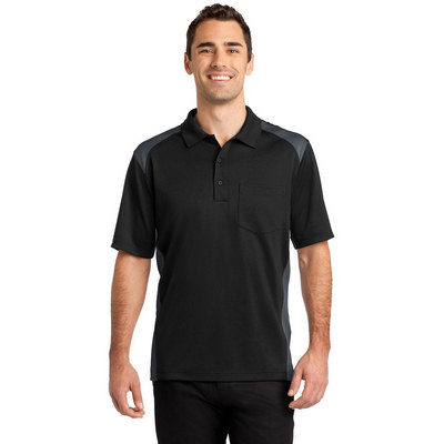 CornerStone Select Snag-Proof Two Way Colorblock Pocket Polo. CS416 (CS416_ENT)
