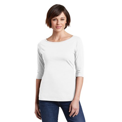 District Made Ladies Perfect Weight 34-Sleeve Tee.: XS - XL