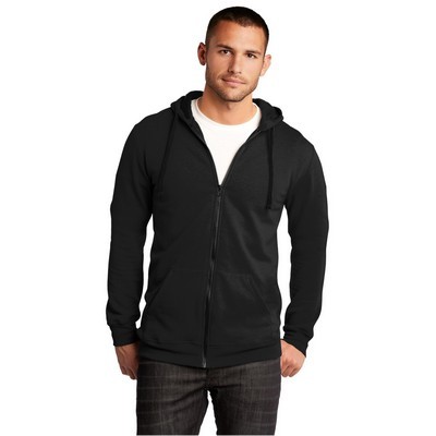 District - Young Mens The Concert Fleece Full-Zip Hoodie.: XS - XL