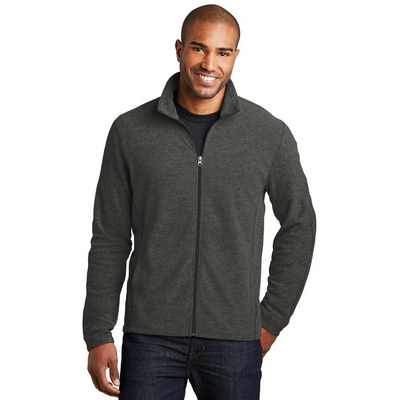 Port Authority Heather Microfleece Full-Zip Jacket. F235 (F235_ENT)