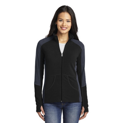 Port Authority Ladies Colorblock Microfleece Jacket. L230 (L230_ENT)
