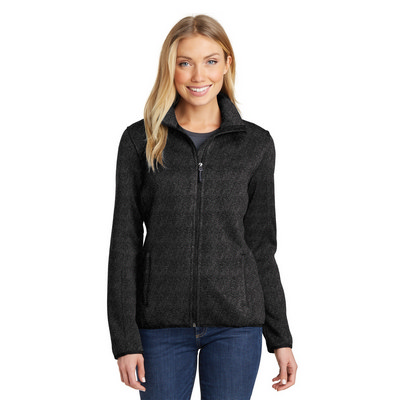 Port Authority Ladies Sweater Fleece Jacket. L232 (L232_ENT)