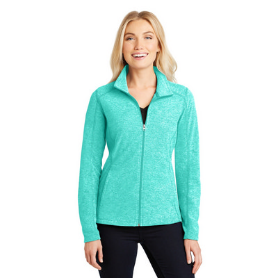 Port Authority Ladies Heather Microfleece Full-Zip Jacket. L235 (L235_ENT)