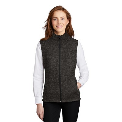 Port Authority Ladies Sweater Fleece Vest - 3XL