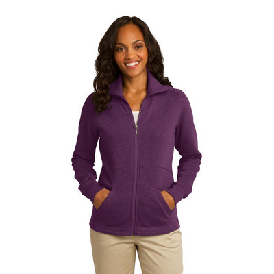 Port Authority Ladies Slub Fleece Full-Zip Jacket. L293 (L293_ENT)