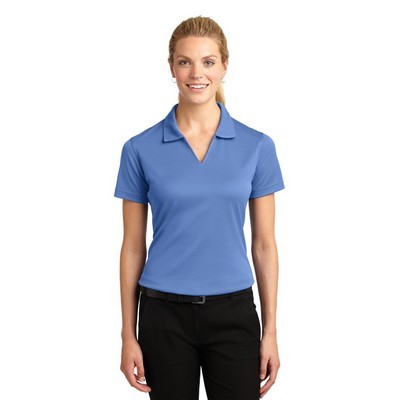 Sport-Tek Ladies Dri-Mesh V-Neck Polo.: XS - XL