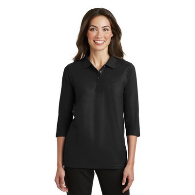 Port Authority Ladies Silk Touch 34-Sleeve Polo - 3XL