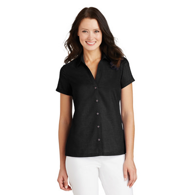 Port Authority Ladies Textured Camp Shirt. L662 (L662_ENT)