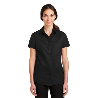 Port Authority Ladies Short Sleeve SuperPro Twill Shirt - 3XL