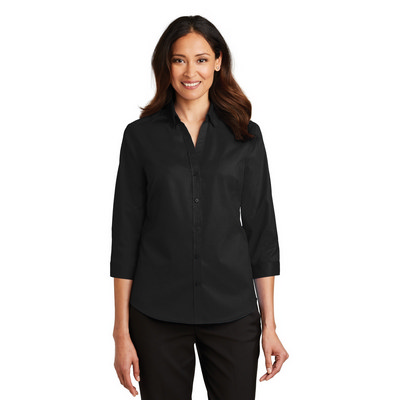 Port Authority Ladies 34-Sleeve SuperPro Twill Shirt. L665 (L665_ENT)