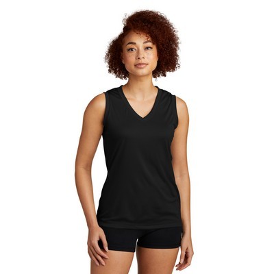Sport-Tek Ladies Sleeveless PosiCharge Competitor V-Neck Tee - 3XL
