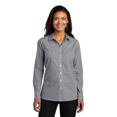 Port Authority Ladies Broadcloth Gingham Easy Care Shirt LW644 (LW644_ENT)