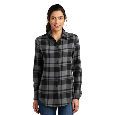 Port Authority Ladies Plaid Flannel Tunic . LW668 (LW668_ENT)