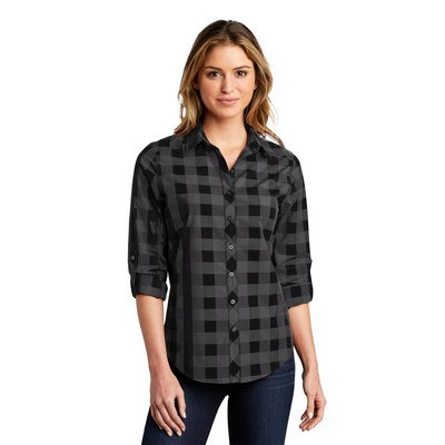 Port Authority Ladies Everyday Plaid Shirt. LW670 (LW670_ENT)