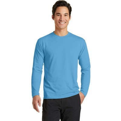 Port & Company Long Sleeve Performance Blend Tee.: S - XL