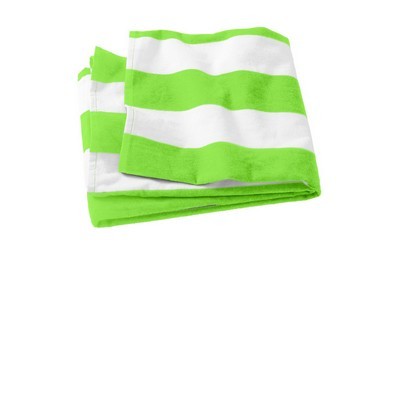 Port Authority Cabana Stripe Beach Towel.: OSFA