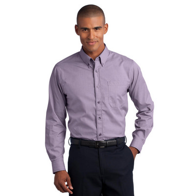 Red House - Mini-Check Non-Iron Button-Down Shirt. RH66 (RH66_ENT)