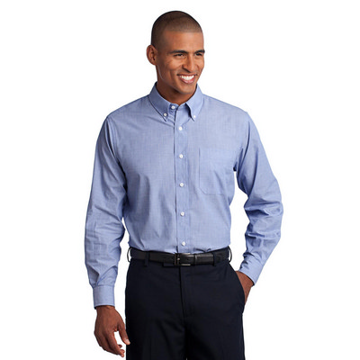 Port Authority Crosshatch Easy Care Shirt. S640 (S640_ENT)