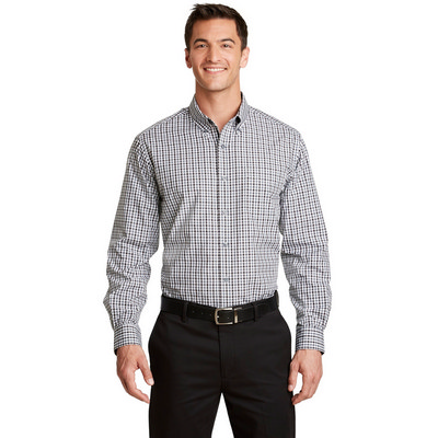 Port Authority Long Sleeve Gingham Easy Care Shirt. S654 (S654_ENT)