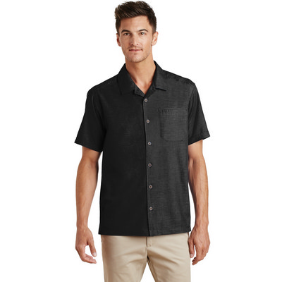 Port Authority Textured Camp Shirt. S662 (S662_ENT)