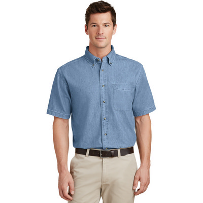 Port & Company - Short Sleeve Value Denim Shirt. SP11 (SP11_ENT)