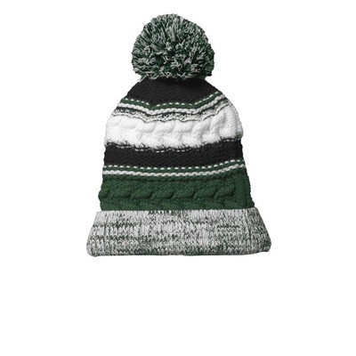 Sport-Tek Pom Pom Team Beanie.: OSFA