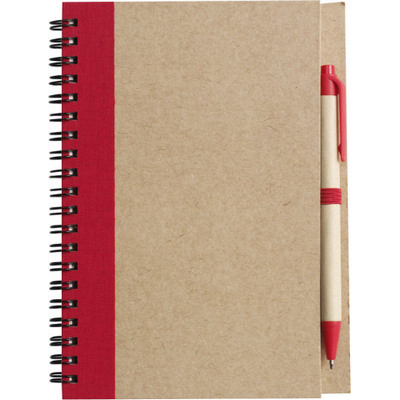 Wire bound notebook with ballpen. (2715_EUB)