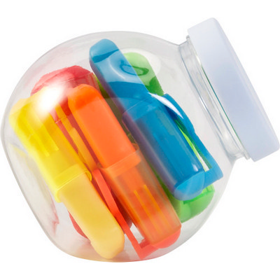PP jar with text highlighters (8562_EUB)
