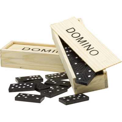 Domino game in a wooden box (2546_EUZ)