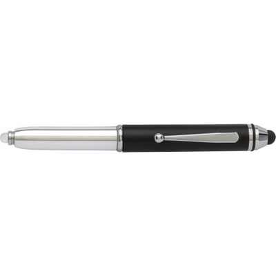 Plastic ball pen with stylus and LED (5459_EUZ)