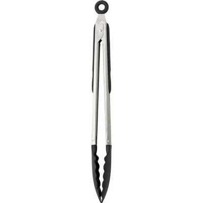 Food tongs with a rubber gripped handle (6538_EUZ)