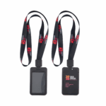 Full Colour 20mm Lanyard with Retractable ID Holder - Black, 1 Side Print Holder (IDH101-BLK-H1_EZI)