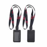 Full Colour 20mm Lanyard with Retractable ID Holder - Black, Unbranded (IDH101-BLK-NB_EZI)