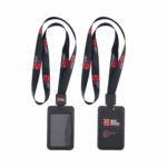 Full Colour 20mm Lanyard with Retractable ID Holder - Black, 1 Side Print Reel and Holder (IDH101-BLK-R1H1_EZI)